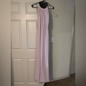 Escada Blush Pink halter gown with lace back